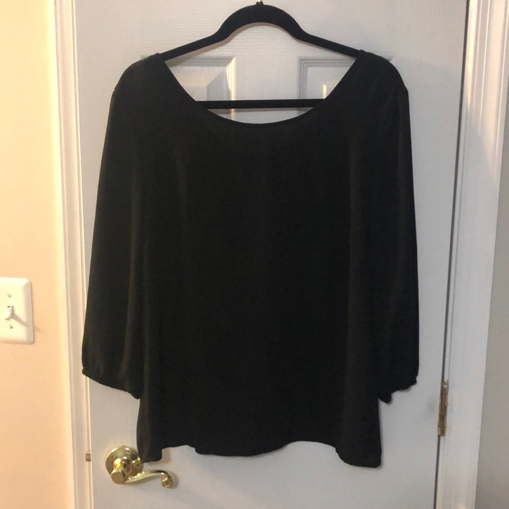 EUC The Limited black Blouse Sz L